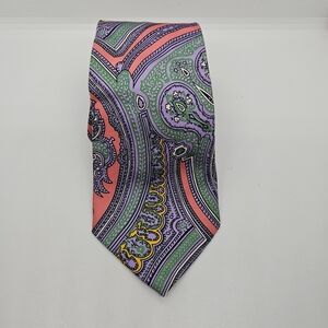 vintage Polo Ralph Lauren bright paisley tie 57 inches